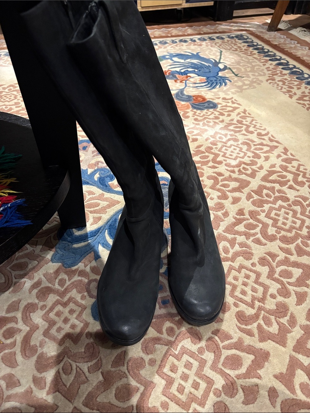 Ecco Black Knee-High Women's Boots